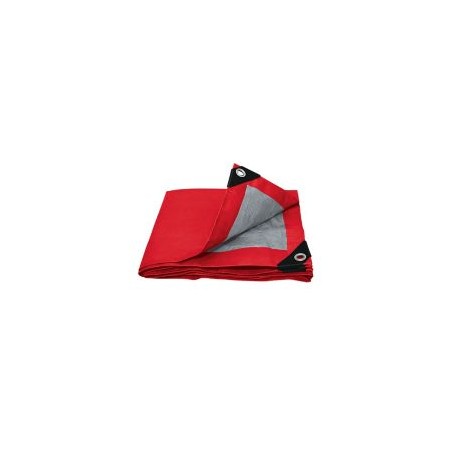 Lona polietileno 4 x 6 m roja