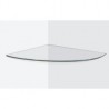 Repisa esquinero vidrio templado 30x30x.06 claro