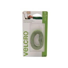 Velcro sujetadores para plantas, cinta 3m x 1.2 cm, color verde, no daña las plantas, reutilizable