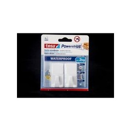 Gancho removible resistente al gua x 2 unid blanco
