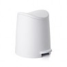 Bote de basura con pedal blanco 3 L