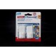 Gancho removible rectangular grande x 2 unid blanco