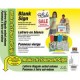 Letrero para hacer su propio anuncio blanco de 36x46