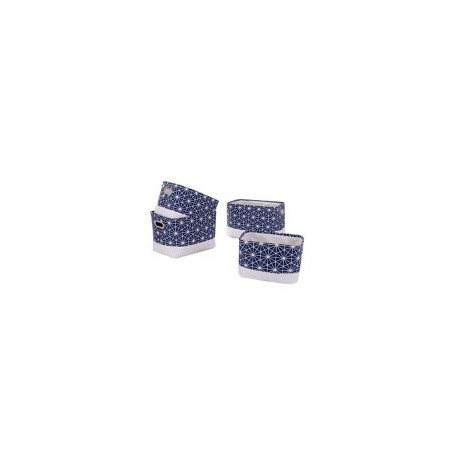 Set de tres cajas tela sol