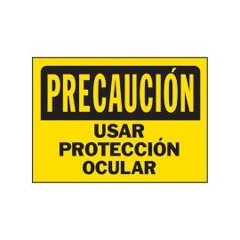 Senal Precaucion Usar Proteccion Ocular