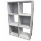 Organizador de 6 cubos blanco