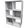 Organizador de 6 cubos blanco