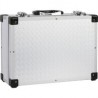 Caja portaobjetos con cubierta de aluminio
