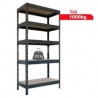 Estante 5 niveles 180x90x40