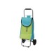 Carrito de mandado 32x28x87 cm  azul y verde
