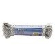 Cuerda de poliéster 1/8" x 15 m blanca con gris