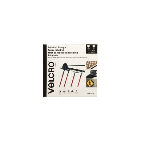 Velcro sujetadores con adhesivo de alta resistencia, cinta, 15m x 25mm, negro