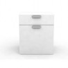 Gabinete 1 puerta 1 entrepaño móvil blanco frosty