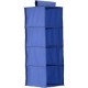 Organizador de tela azul con 4 repisas  30 x 30 x 84 cm