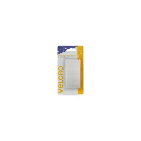Velcro sujetadores con adhesivo para telas , 8 óvalos, 2.5 x 1.9cm, color blanco, adherencia permanente