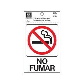 Senal No Fumar 13x18