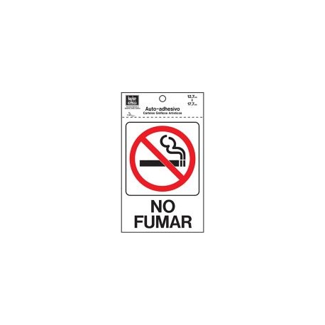 Senal No Fumar 13x18