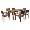 Comedor Cerdeña 7 pzas.  Eucalyptus