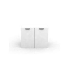 Gabinete 2 puertas verticales blanco frosty