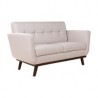 Sofá de 2 plazas beige/marfil