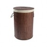Cesto De Ropa Redondo Bambu Chocolate