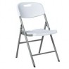 Silla plegable blanca