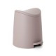 Bote de basura de pedal gris taupe 3 L