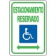 Senal Estacionamiento Reservado