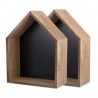 Set de 2 repisas de nicho negro