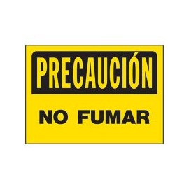 Senal Precaucion No Fumar