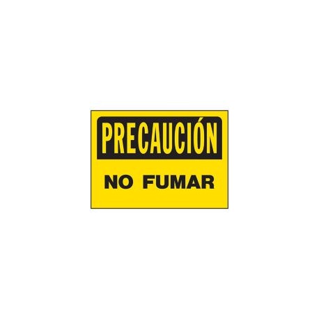 Senal Precaucion No Fumar