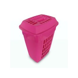 Cesto Italia calado rosa 48 L