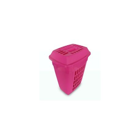 Cesto Italia calado rosa 48 L