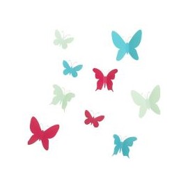 Autoadhesivo Mariposas 23X28X5