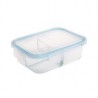 Contenedor vidrio clip 3 divisiones rectangulartangular 1.05 Lt