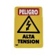 Señal "alta tención" rígida autoadheribla 35 x 24 cm