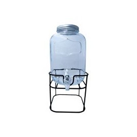 Dispensador vidrio 5lt base metal