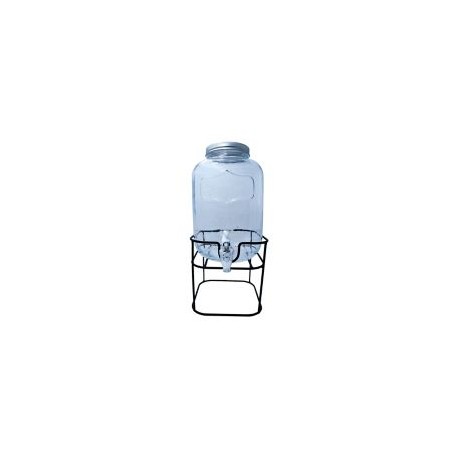 Dispensador vidrio 5lt base metal