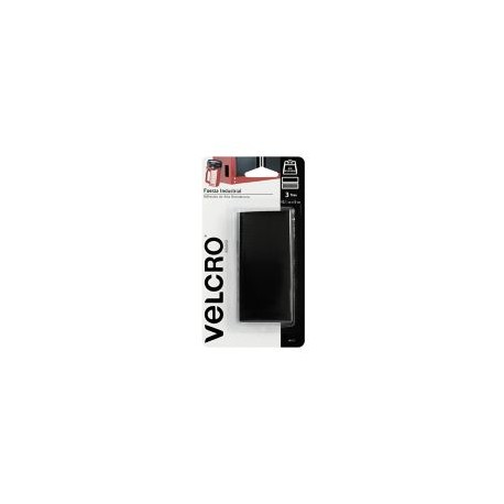 Velcro sujetadores con adhesivo de alta resistencia, 3 tiras, 10.1 x 5cm, negro