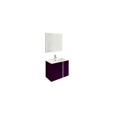 Mueble de baño Onix con espejo berenjena