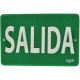 Señal  de "salida" placa rígida auntoadherible 22.8 x 15.2 cm