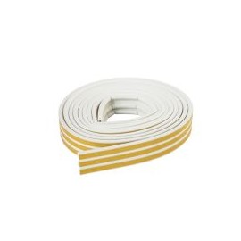 Perfil flexible p/ventana 10 m x 9 mm x 4 mm blanco