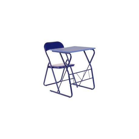 Escritorio y Silla metálicos Azul